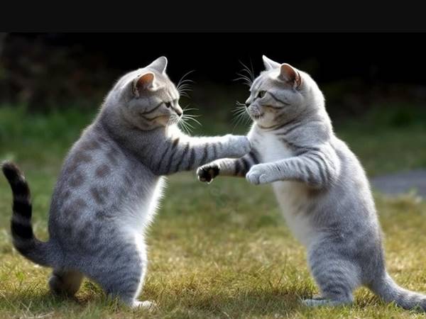 Thấy hai con mèo cắn nhau xuất hiện con số may mắn nào
